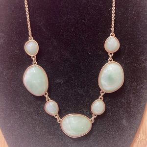 Talbots sea foam green necklace